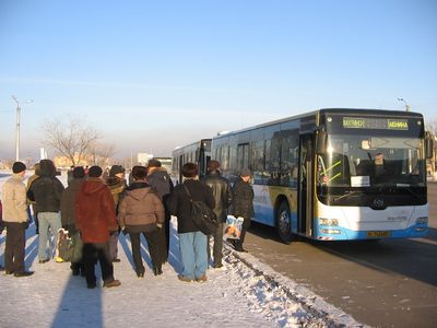 Автобус на шахту имени Ленина (Шахтинск)